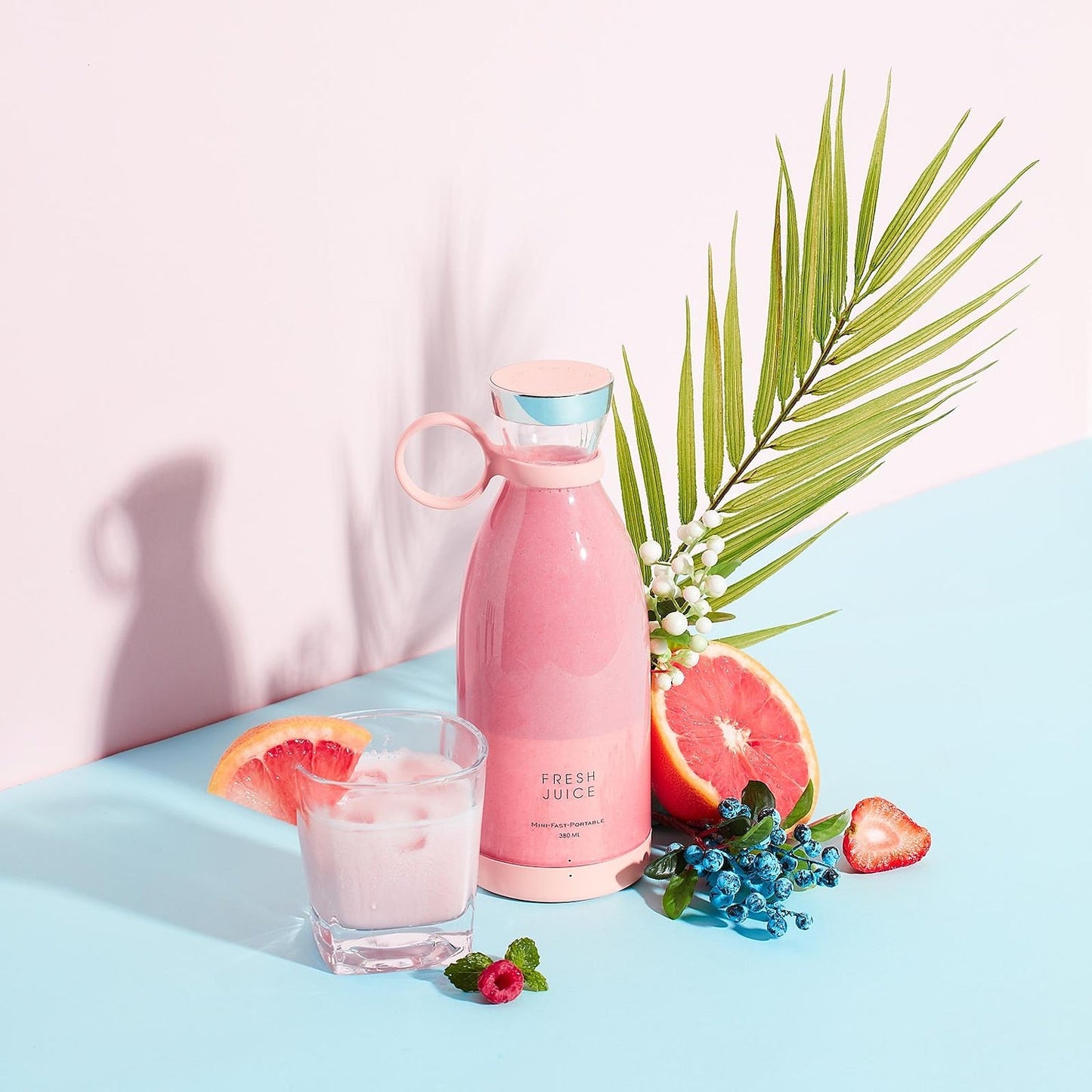 Electric Juicer Cup 6 Blades Blender Milkshake Machine USB Portable Fruit Milk Mixing Tool Mini Fresh Juice Blender