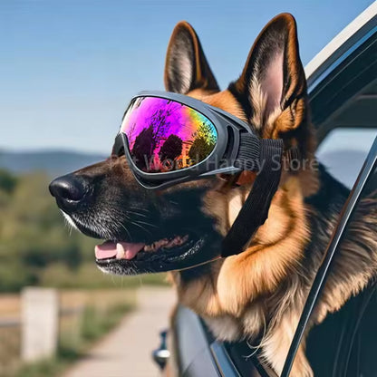 Dog Sunglasses Soft Adjustable UV Protection