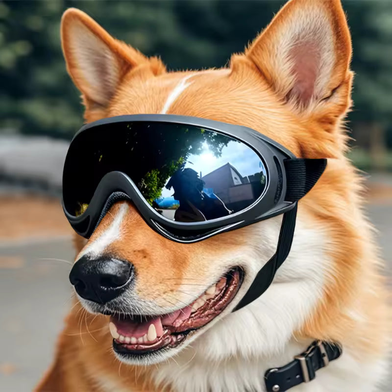 Dog Sunglasses Soft Adjustable UV Protection