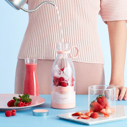 Electric Juicer Cup 6 Blades Blender Milkshake Machine USB Portable Fruit Milk Mixing Tool Mini Fresh Juice Blender